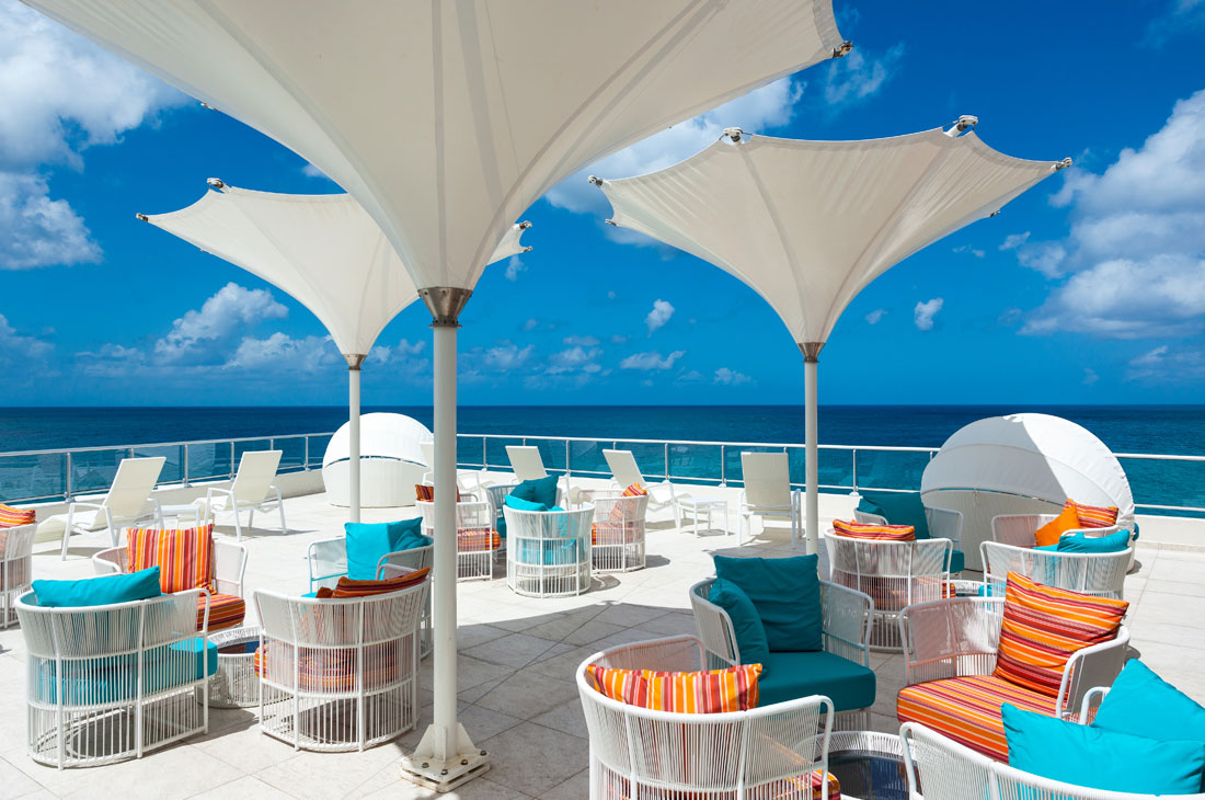 Casa Blue レストランからの景色