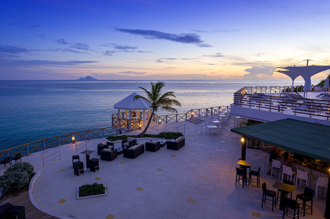 夕暮れも美しいカリブ海