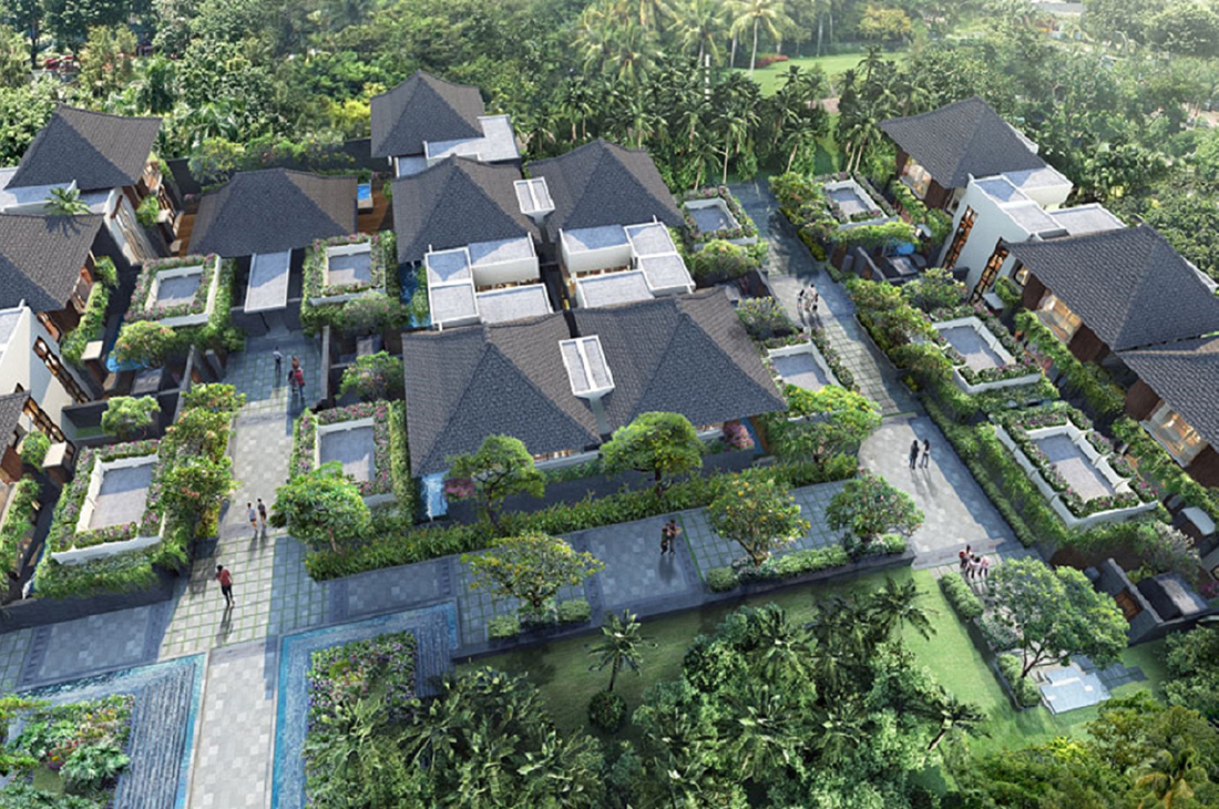 バリ島ならではのヴィラタイプのお部屋もあります