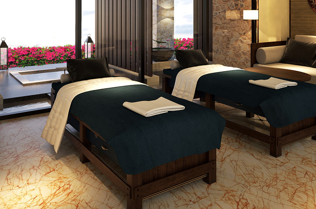 スパ設備も充実しています