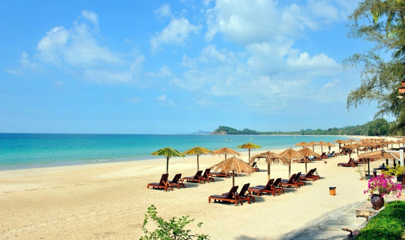 ゆっくりとした時間が流れるガパリビーチ